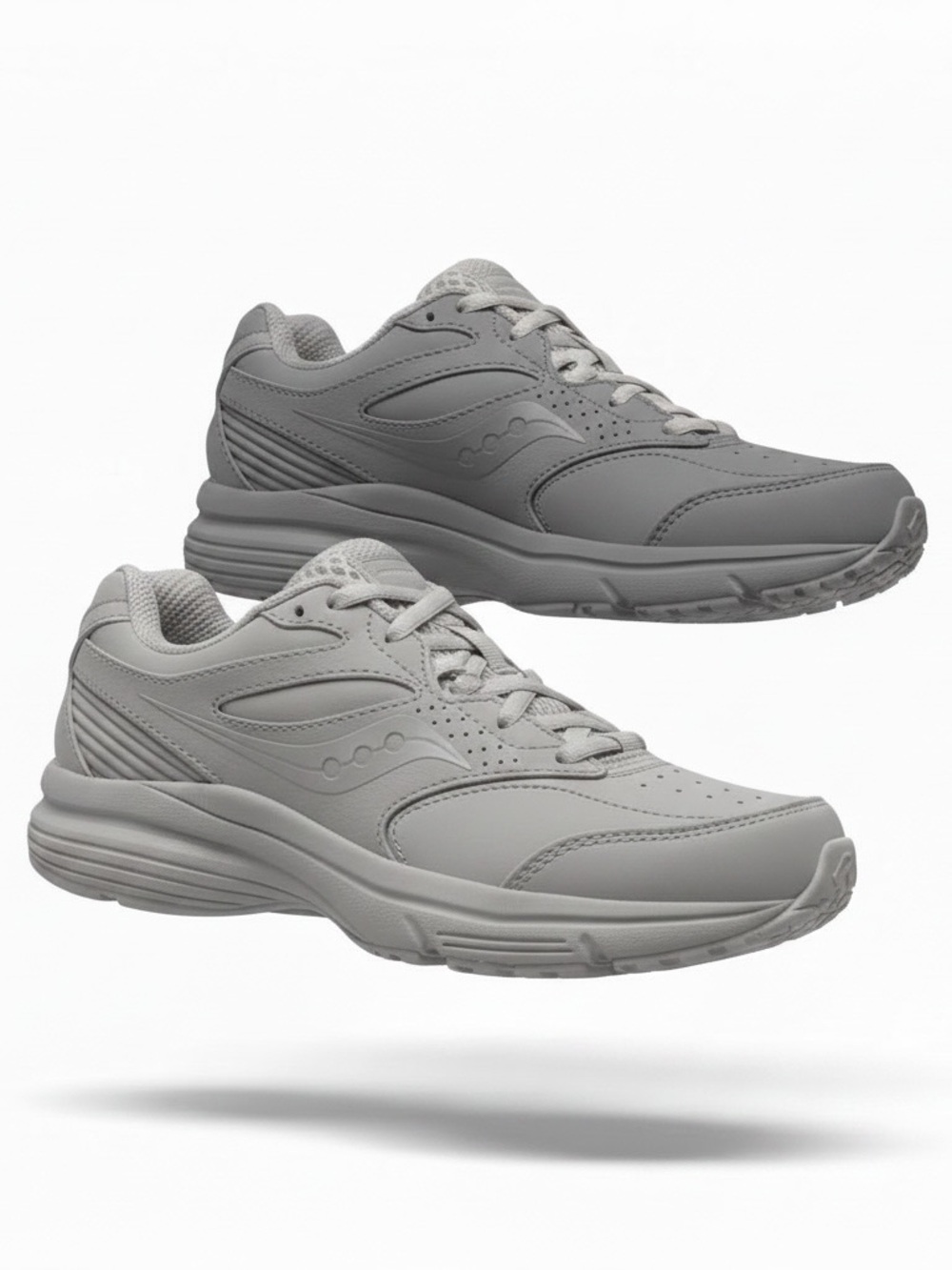Saucony Integrity Walker 3 Women’s Walking Shoes Size 7 Gray Leather